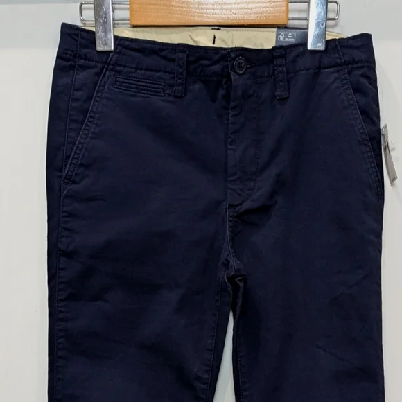 GAP | Boys Navy Adjustable Waist Lived In Chino w/ Washwell Uniform Pants - Picture 2 of 4